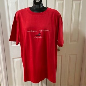 Vintage Northern Reflections T shirt Red Size Large